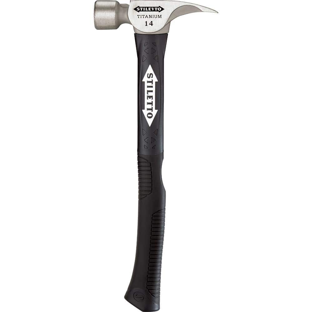 ErgoCraft 16" Black and Chrome Titanium Milled-Face Claw Hammer