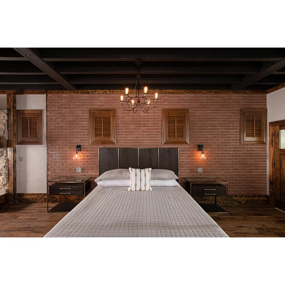 22.25'' x 11.25'' Multi Color Faux Brick Wall Panel