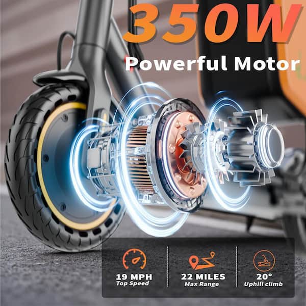 Trotinette Électrique Adulte 350W/500W – Pneus 8.5/10″ – 25 Km/h – Autonomie 35-45 Km – Freins à Tambour – Charge 120 Kg – Pliable – App Connectée
