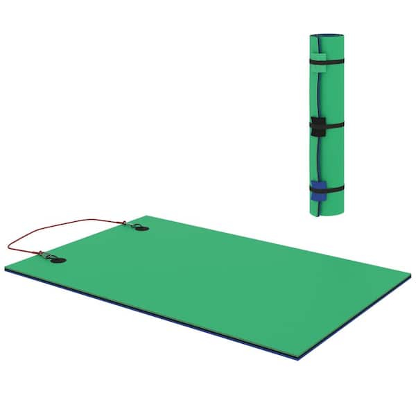 9 ft. x 6 ft. Lily Pad Floating Water Mat, Holds 2 Adults for Lake & Pool