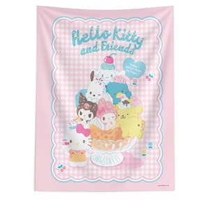 Sanrio Hello Kitty and Friends Ice Cream Parlor Printed Wall Hanging