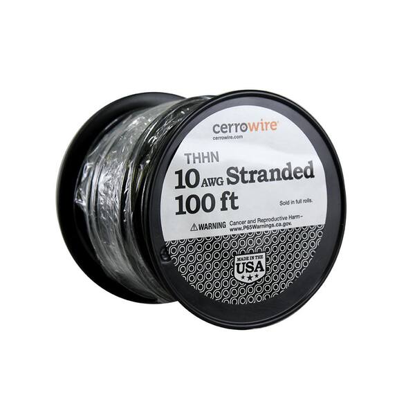 Cerrowire 2/0 Black Stranded Copper THHN Wire – Sold Per Foot (Electrical Wire)