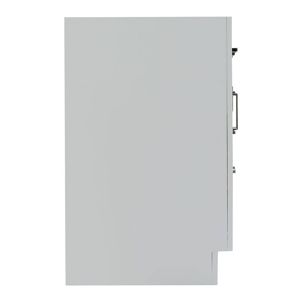 48'' Gray Hardwood Single Freestanding Bathroom Vanity Cabinet