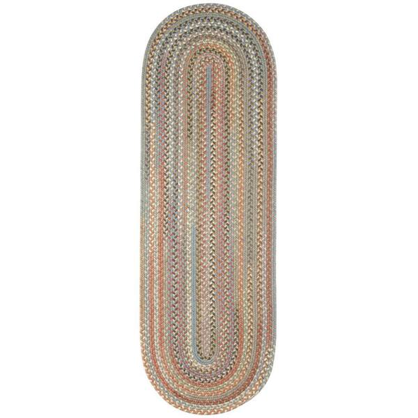 Greenwich Seaweed Multi 2 ft. x 10 ft. Indoor Braided Runner Rug