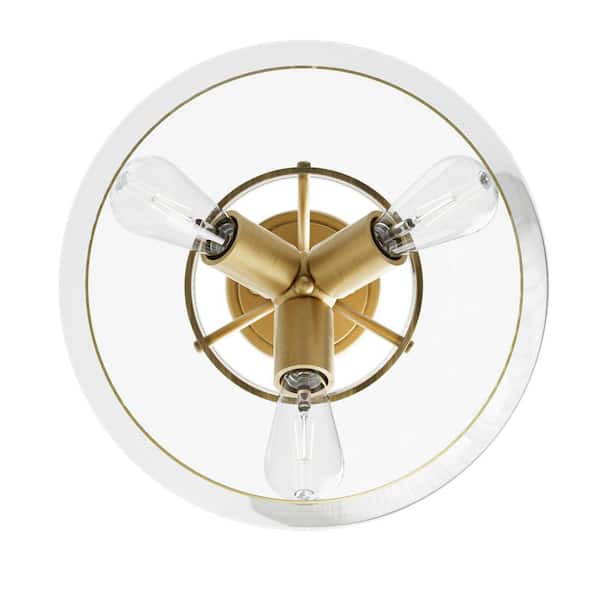 ceiling lamp Griffin with spacer, brass, Ø 42 cm