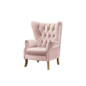 Adonis Blush Pink Velvet Velvet Arm Chair