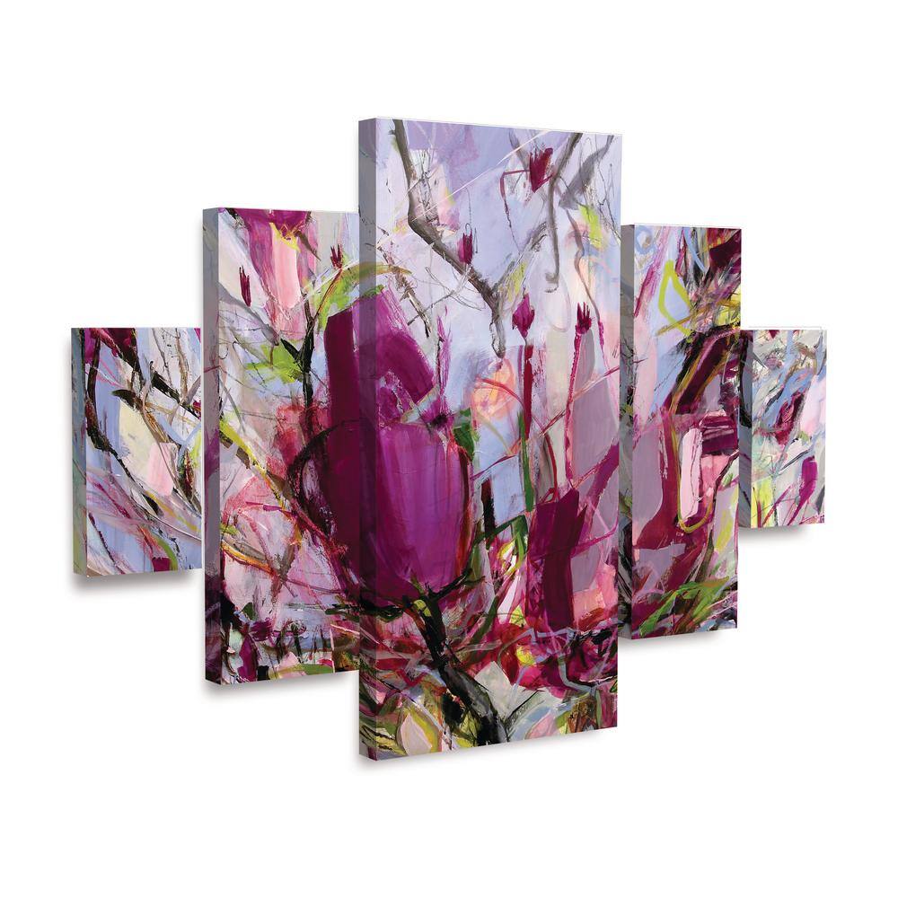 Kati Bujna Magnolia Blossoms Abstract Canvas Wall Art Set
