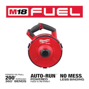 M18 FUEL 18V Lithium-Ion Cordless Angler Pulling Fish Tape Powered Base (Tool-Only)