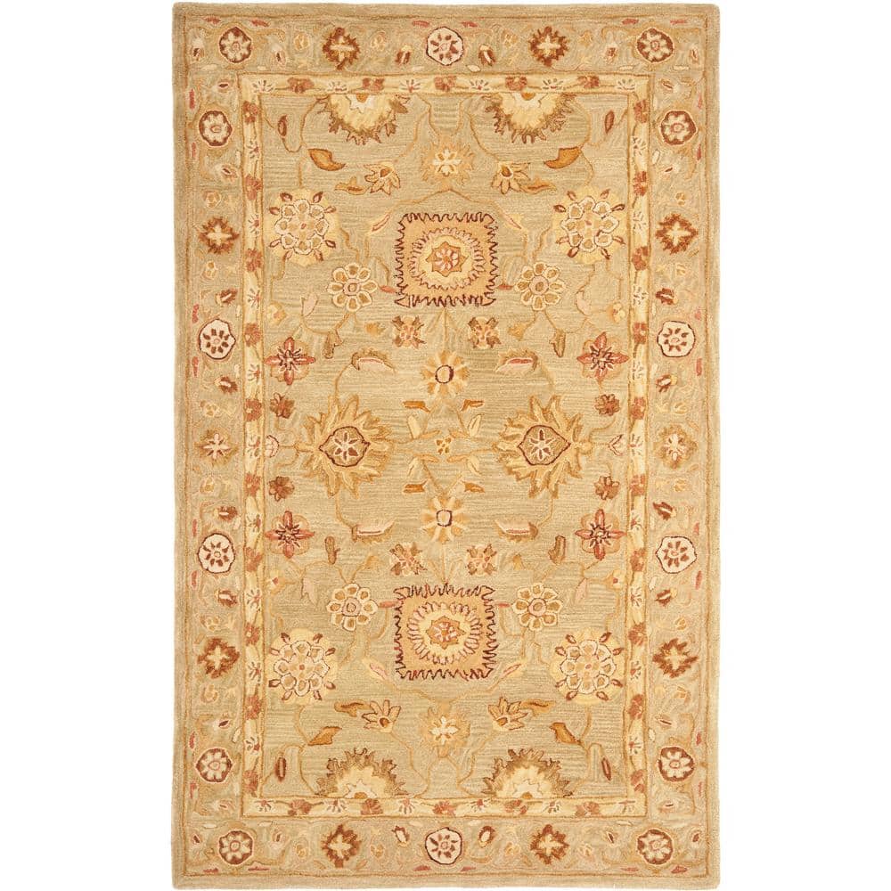 Sage Handmade Tufted Wool Oriental 6' x 9' Rug