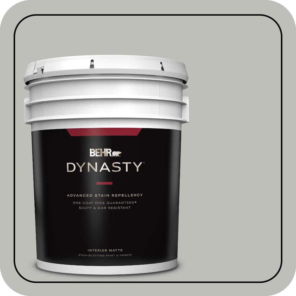 5 gal. #PPU24-17 Hailstorm Gray Matte Interior Stain-Blocking Paint & Primer price history on PriceWatchPro