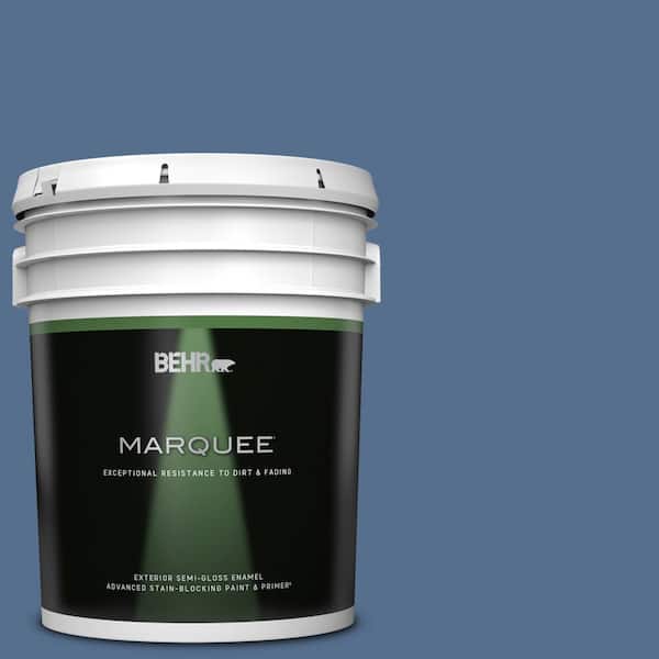 BEHR MARQUEE 5 gal. #PPF-47 Porch Song Semi-Gloss Enamel Exterior Paint & Primer