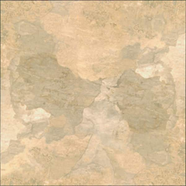 TrafficMaster Take Home Sample - Beige Slate Peel and Stick Vinyl Tile Flooring - 5 in. x 7 in.