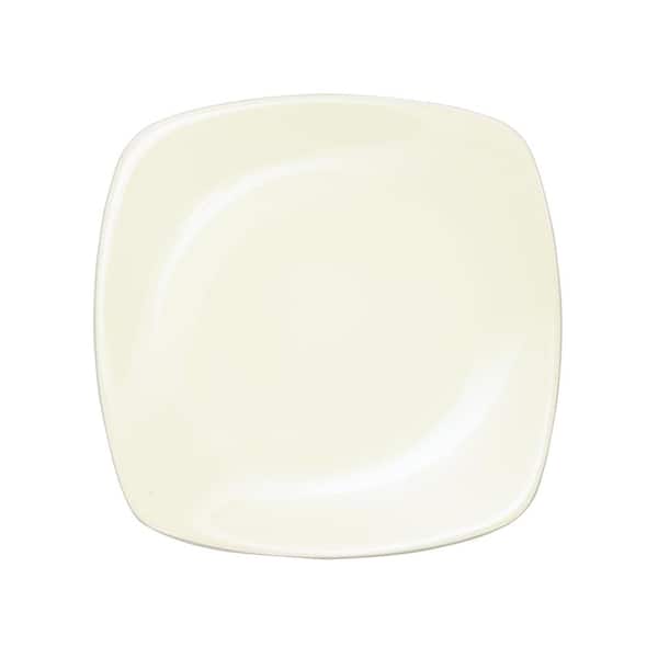 Noritake Colorwave White Stoneware Square Dinner Plate 10-3/4 in.