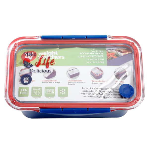 Weight Watchers Laville Acrylic To Go Lunch Box with Clear Lid