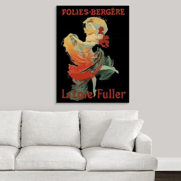 Greatbigcanvas Folies-Bergere - Vintage Cabaret Advertisement by Vintage Apple Collection Canvas Wall Art, Multi-Color