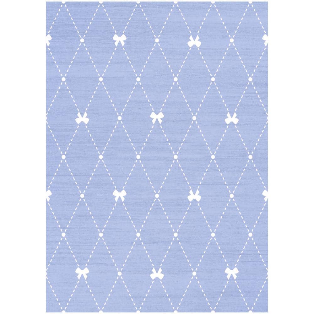 Imagination Blue 7 ft. x 9 ft. Graphic Contemporary Area Rug price history on PriceWatchPro