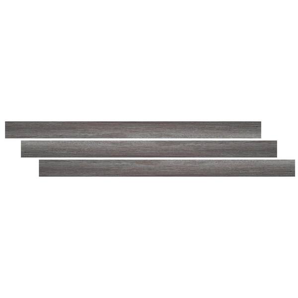 Alpine Mountain 0.25 in. Thick x 1.77 in. Wide x 94 in. Length Luxury Vinyl End Cap Molding Alpine Mountain 0.25 in. Thick x 1.77 in. Wide x 94 in. Length Luxury Vinyl End Cap Molding
