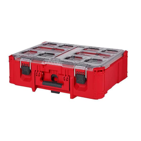 PACKOUT 20 in. Deep Small Parts Organizer with 6 Compartments and Quick Adjust Dividers