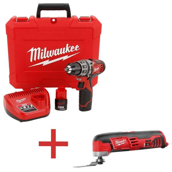 Milwaukee M12 12-Volt Lithium-Ion Cordless Hammer Drill/Driver Kit with Free M12 12-Volt Lithium-Ion Multi-Tool (Tool Only)