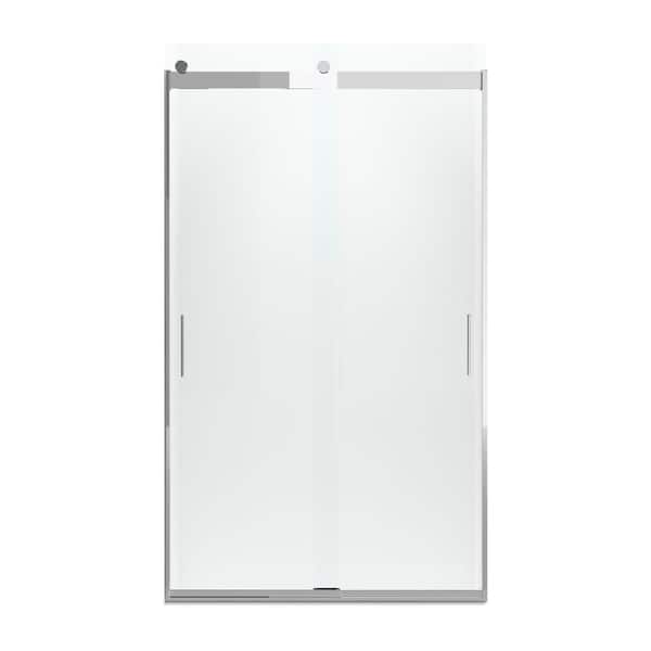 KOHLER Levity 47.625 in. W x 82 in. H Sliding Frameless Shower Door in ...