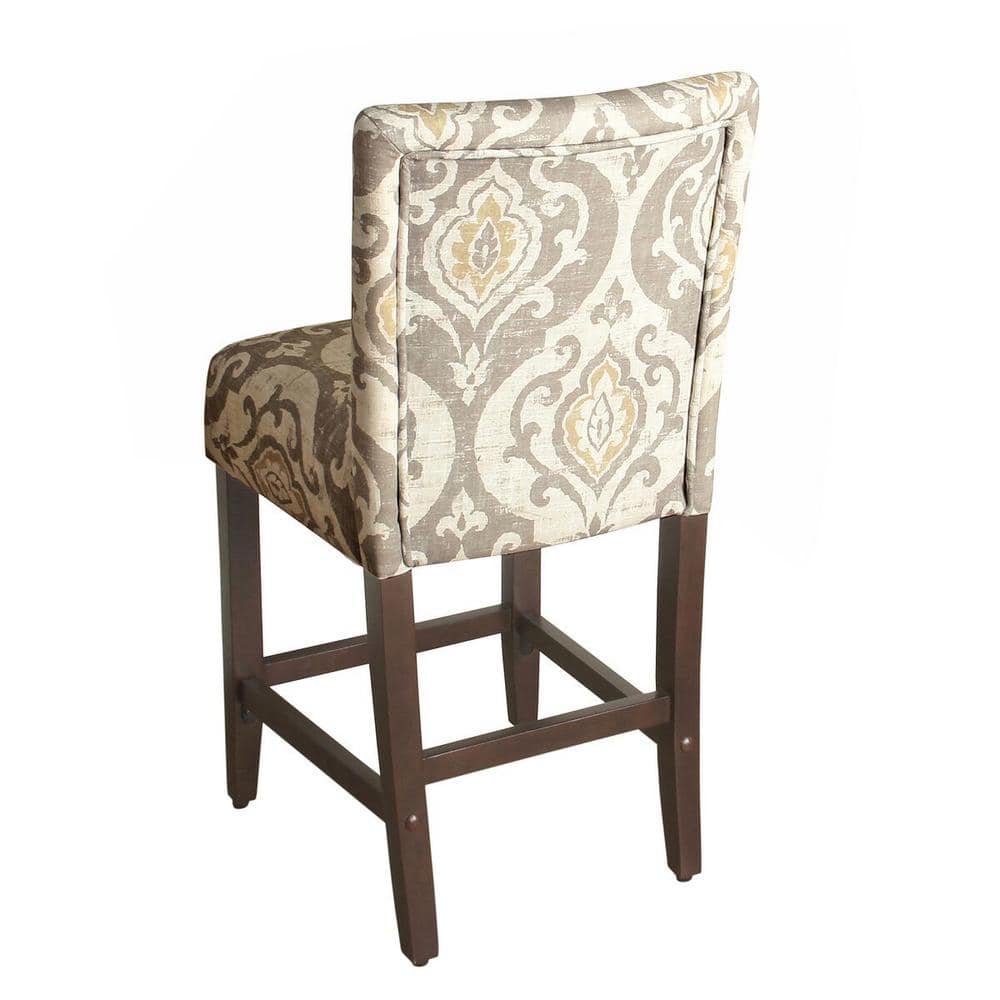 Suri 24" Brown Wood Counter Height Barstool