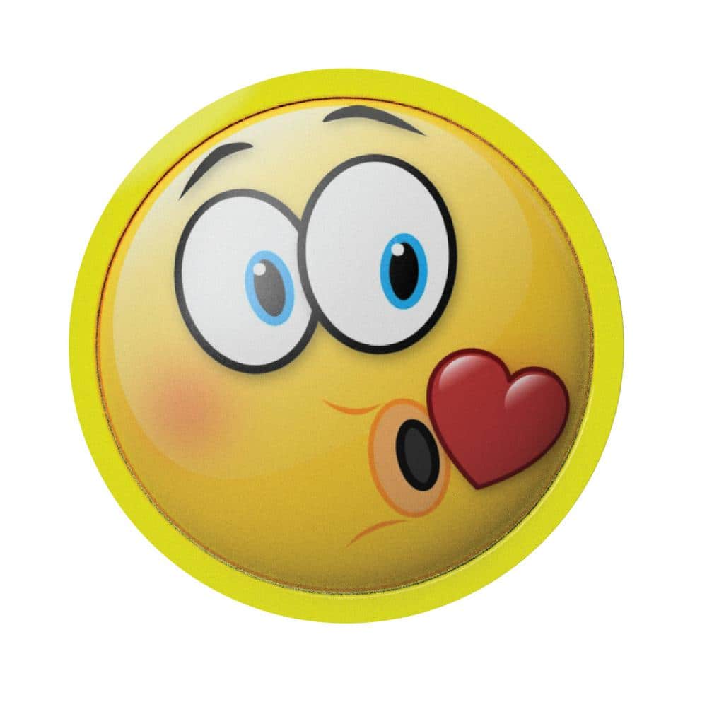 3 Pack Yellow Kiss Smile Love Kids Westek Battery Powered Emoji Puck Light