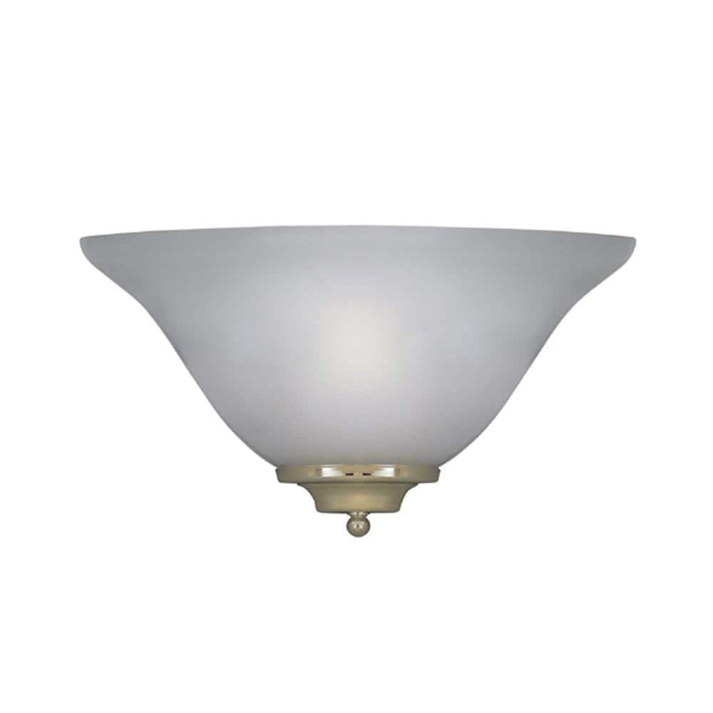 Foster Bronze and White Frosted Glass Wall Sconce