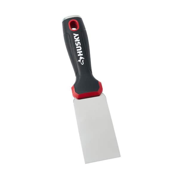 Husky 2 in. Stainless Steel Joint Knife with Soft Grip Handle