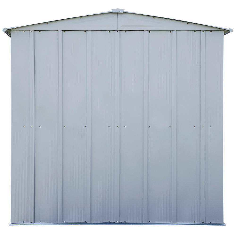 Arrow Classic 6x5 Flute Grey Steel Storage Shed with Sliding Doors
