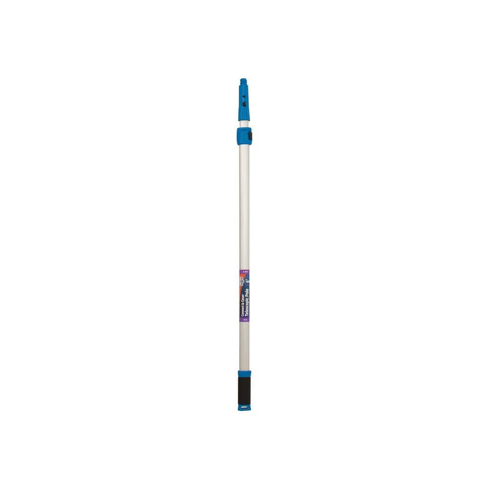 Unger 6 ft. Aluminum Telescoping Pole with Connect and Clean