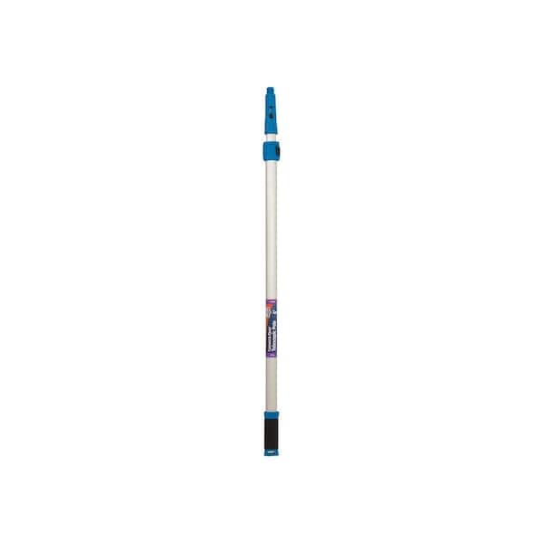 Unger 6 ft. Aluminum Telescoping Pole with Connect and Clean Locking Cone and Quick-Flip Clamps