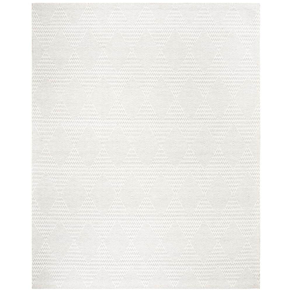 Marbella Silver/Ivory 8 ft. x 10 ft. Chevron Diamonds Area Rug price history on PriceWatchPro