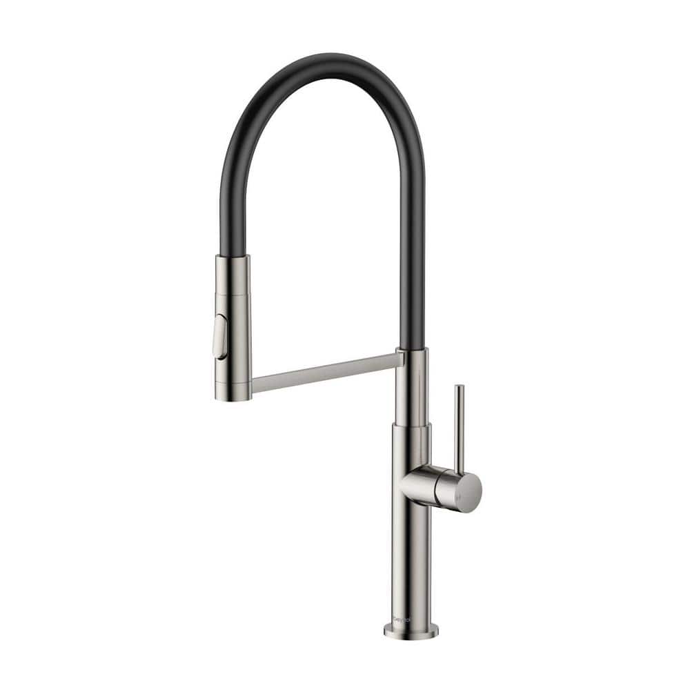 Flynama Single Handle Pull Out Sprayer Kitchen Faucet with Advanced