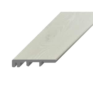 Hydralock Silver Trailhead .25 in. Thick x 1.5 in. Wide x 94 in. Length Vinyl Threshold Molding
