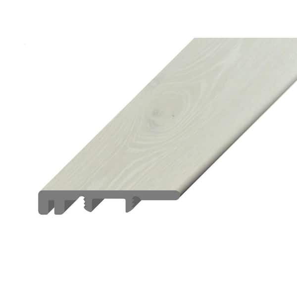 Hydralock Silver Trailhead .25 in. Thick x 1.5 in. Wide x 94 in. Length  Vinyl Threshold Molding