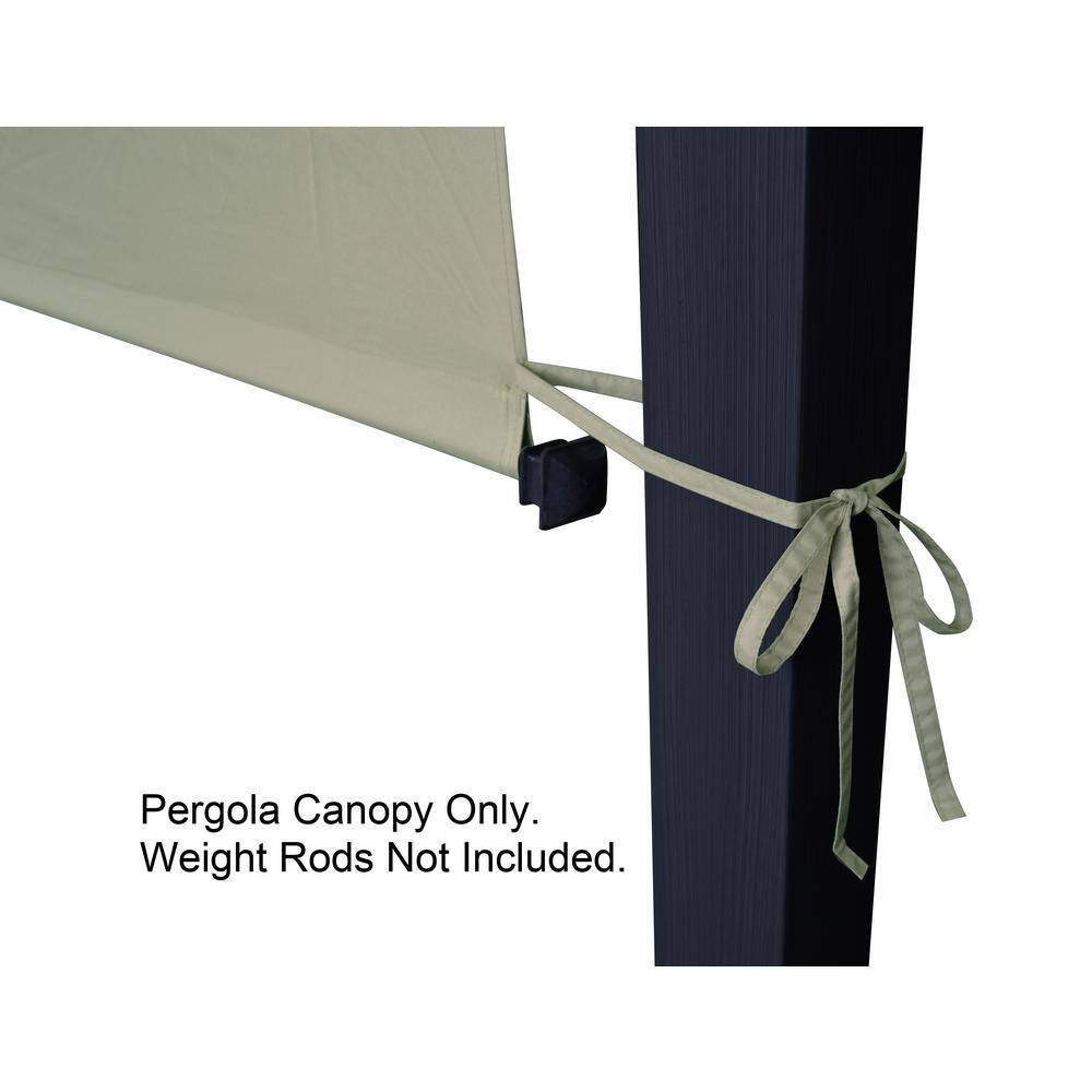 Beige Polyester Replacement Canopy Top for 8' x 10' Pergola