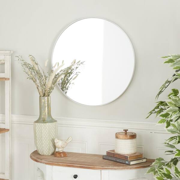 Round deals framed mirror