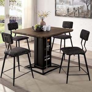 Locust Sand Black and Black Counter Height Chairs (Set of 2)