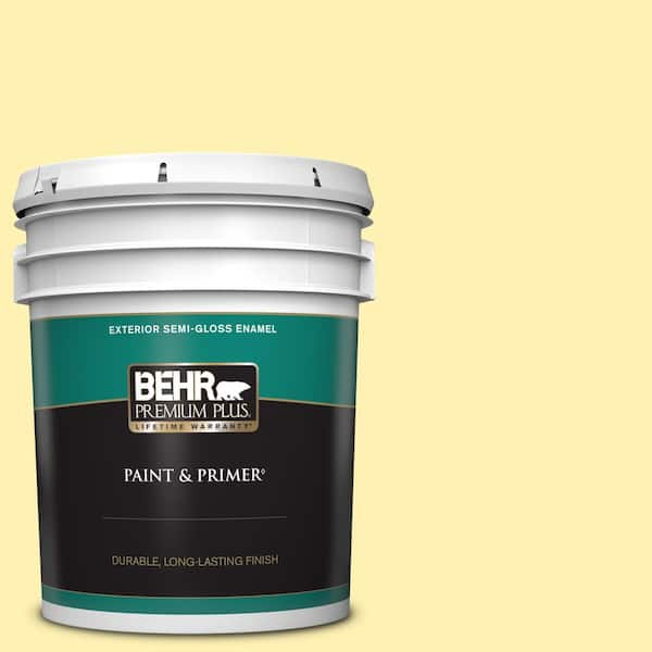 BEHR PREMIUM PLUS 5 gal. #P310-3 Firefly Semi-Gloss Enamel Exterior Paint & Primer