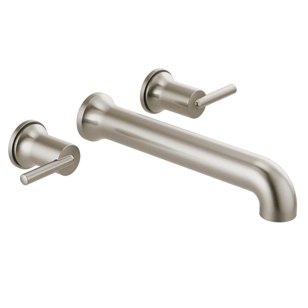 Delta Trinsic 2-Handle Wall-Mount Tub Filler Trim Kit in Stainless