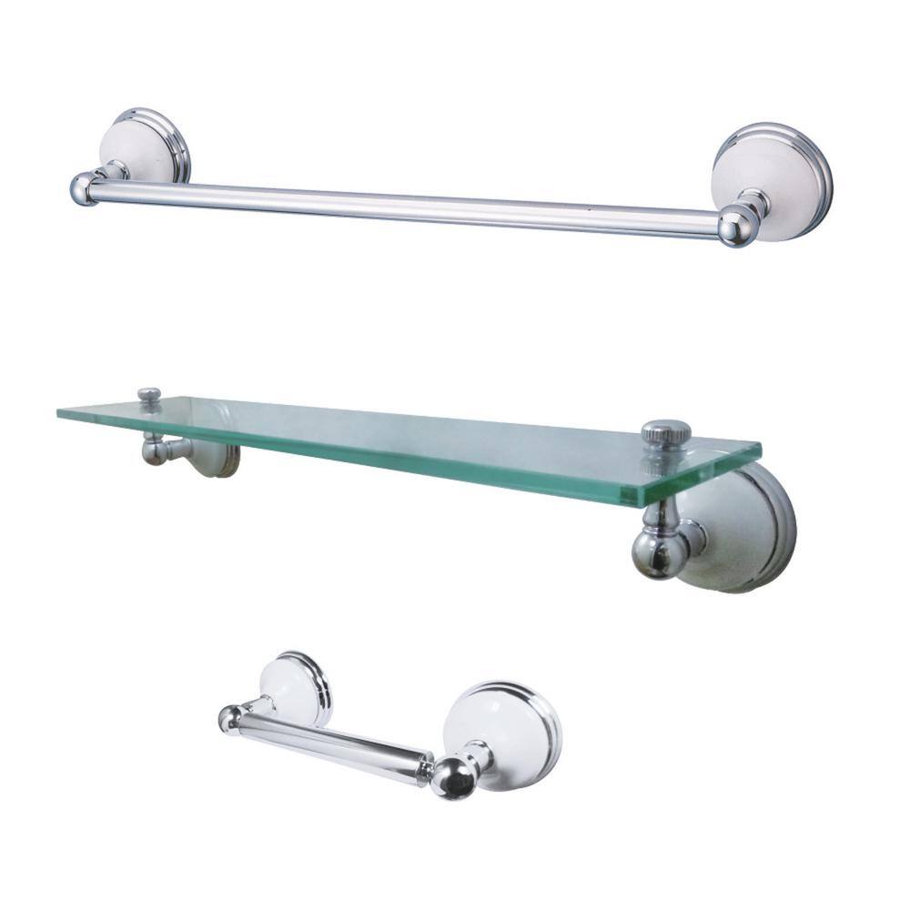 Kingston Brass Victorian 4-Pieces Dual Towel Bar Bathroom Hardware Set -  The Range Hood Store