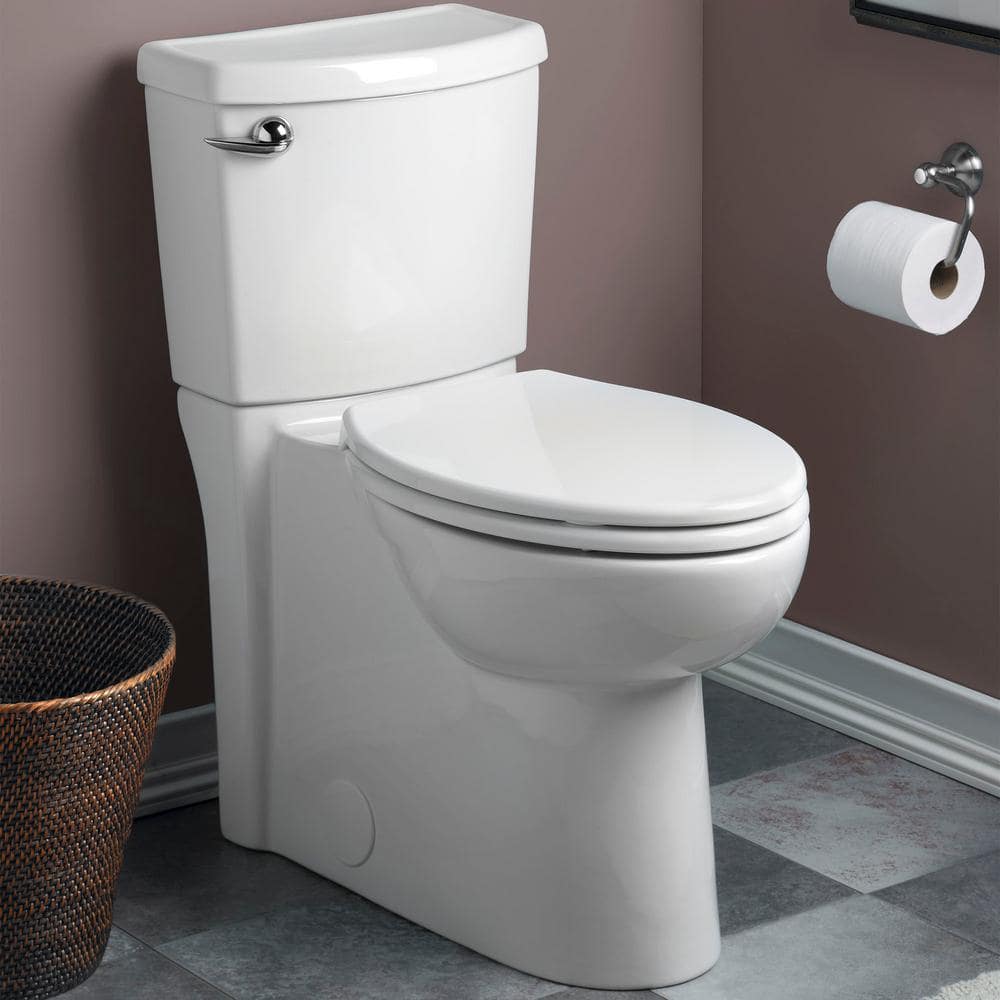 American Standard Cadet 3 FloWise 2-Piece 1.28 GPF Single Flush Right Height Round Front Toilet with Concealed Trapway in White