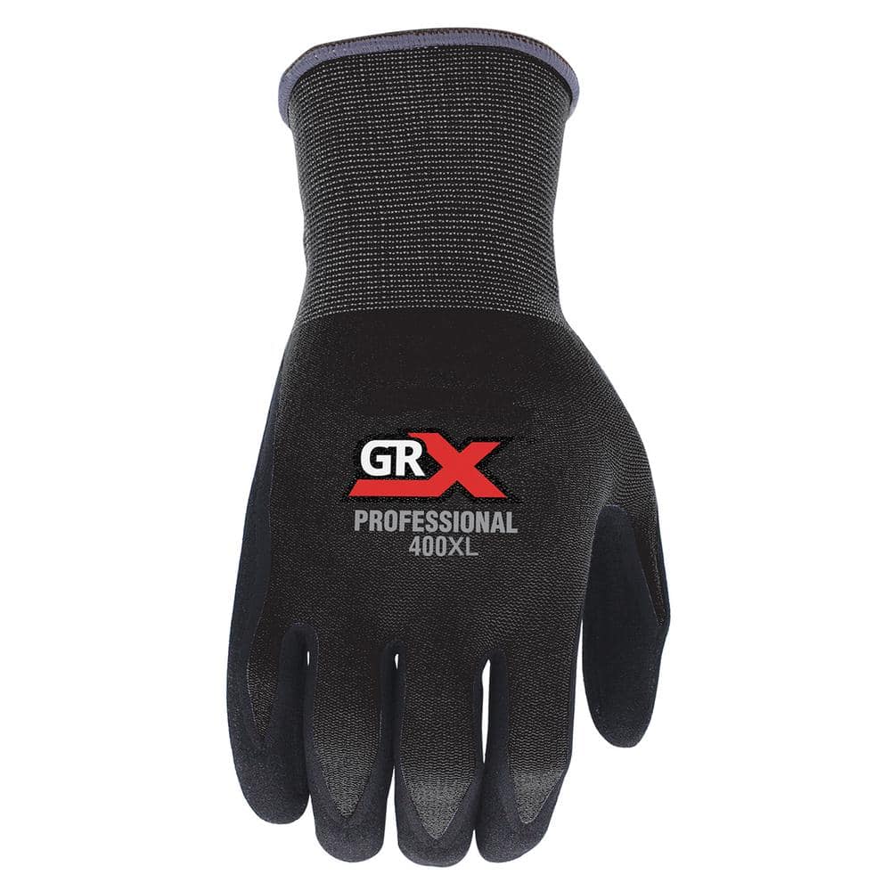 GRX Mens Cut HPPE Nitrile Dipped Construction Gloves, Large | GRXCUT733LHIB