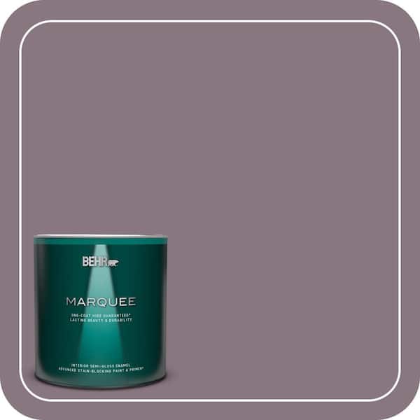 BEHR MARQUEE 1 qt. #ECC-18-3 Blooming Wisteria Semi-Gloss Enamel Interior Paint & Primer