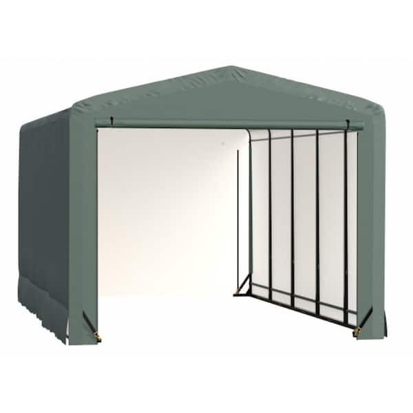 Sheltertube 12 ft. x 23 ft. x 10 ft. Green Garage