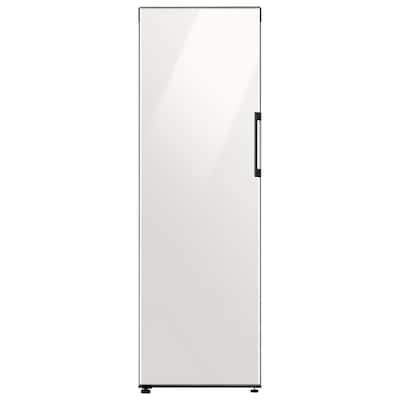 Bespoke 24 in. 11.4 cu. ft. Flex Column Freezerless Refrigerator in White Glass, Counter Depth