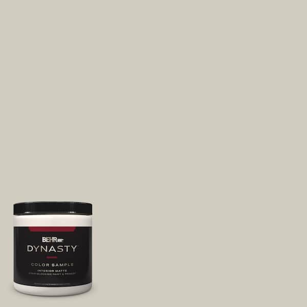 BEHR DYNASTY 8 oz. #N320-2 Toasty Gray Matte Stain-Blocking Interior/Exterior Paint & Primer Sample