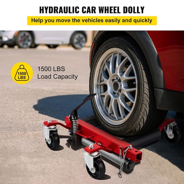 VEVOR 1500 lbs. Capacity Car Wheel Dolly 12 in. Lifting Car Wheel