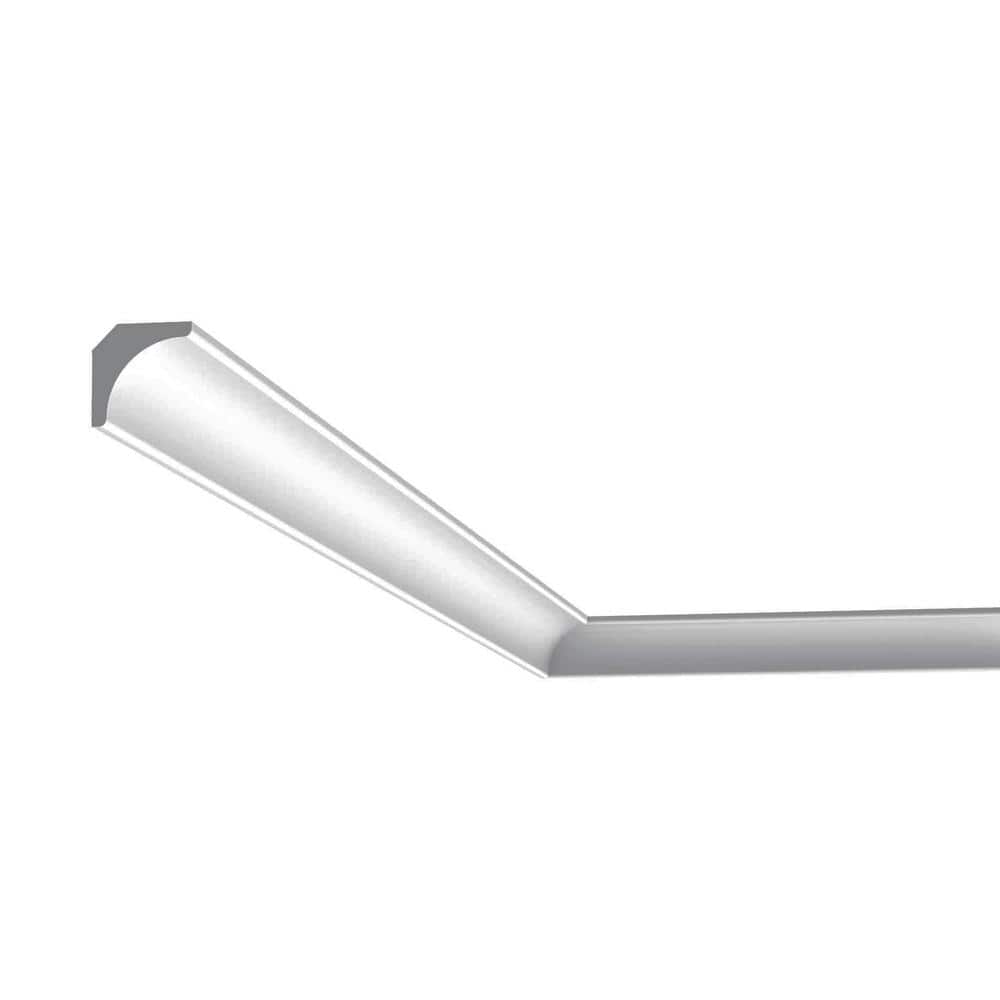 Primed White Polystyrene Crown Moulding 3/4" x 3/4" x 78-3/4"