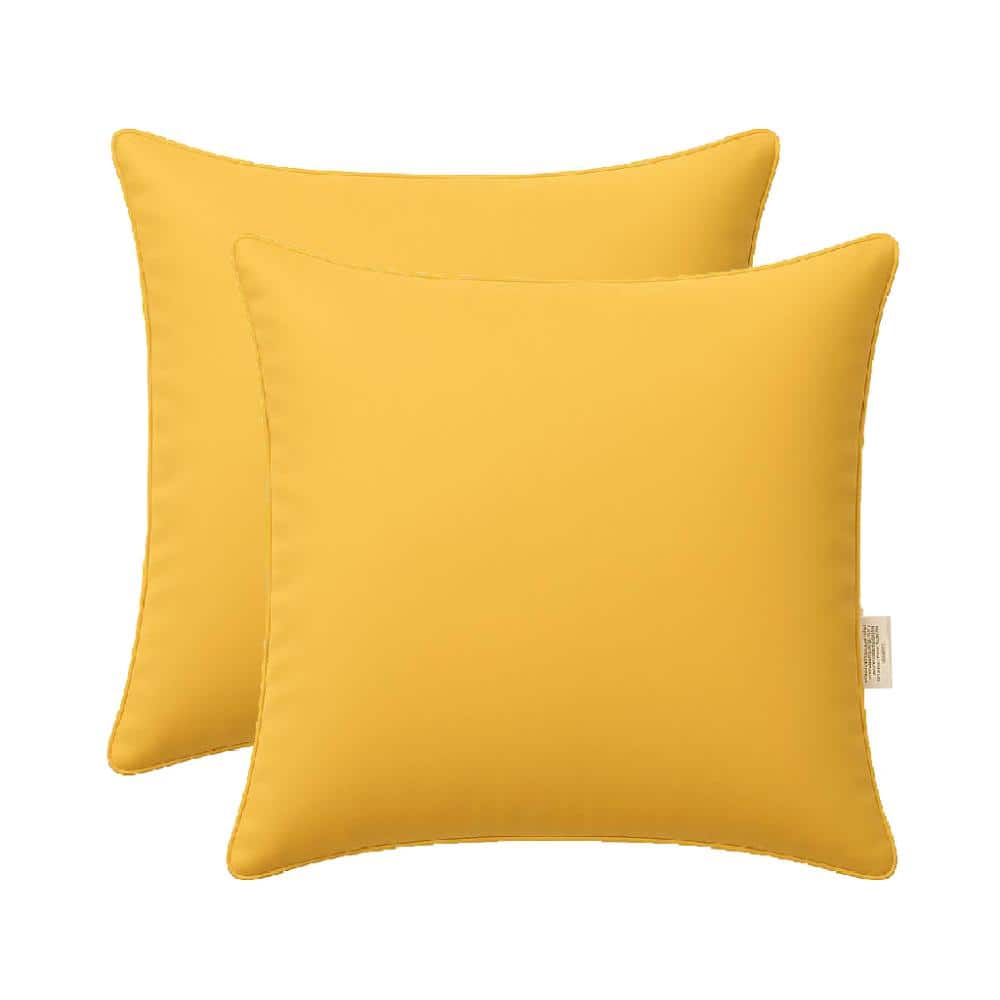Lexington Yellow Square Outdoor Throw Pillow （Set of 2) price history on PriceWatchPro